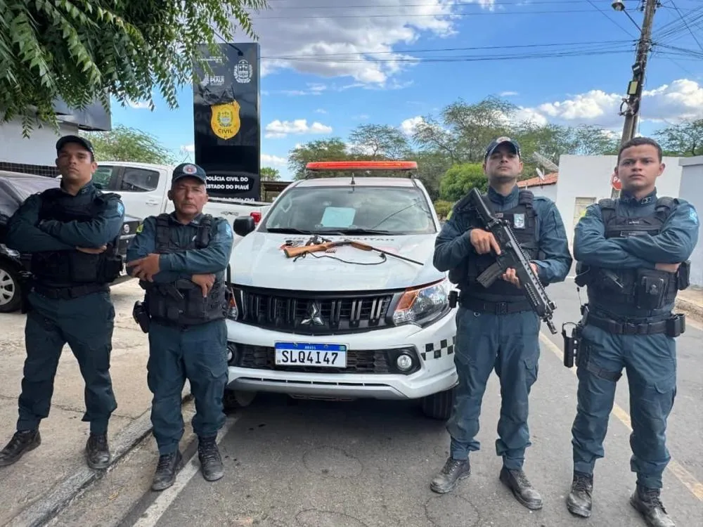 PM apreende armas e munições após denúncia de disparo contra pessoa em Pio IX