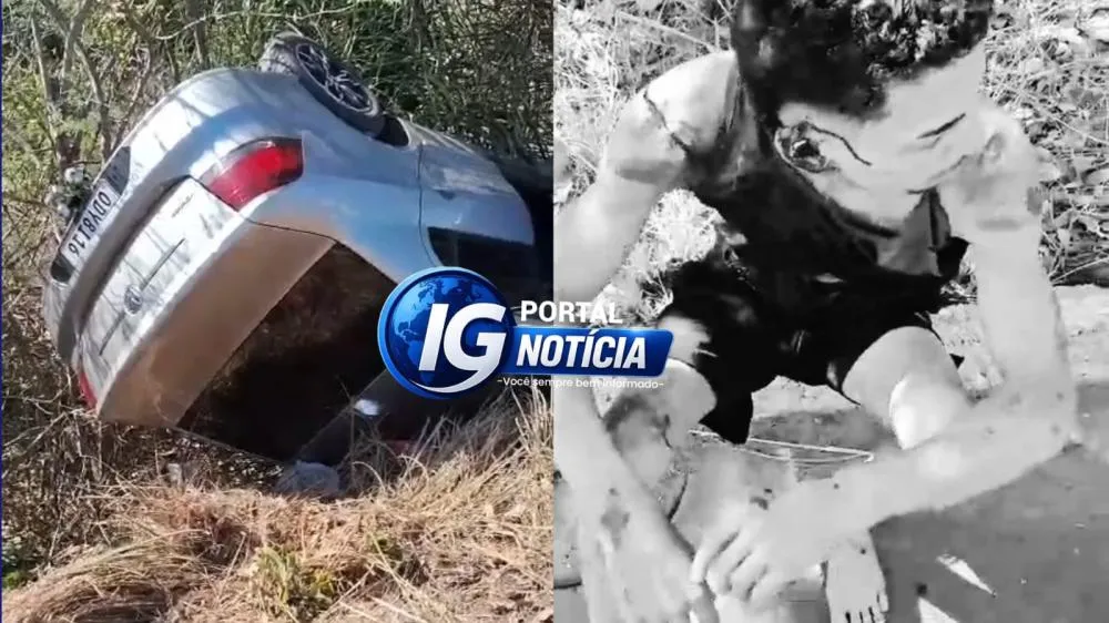 Segundo carro capota em menos de 24h na BR-343, na saída de Campo Maior para Piripiri; motociclista fica ferido.